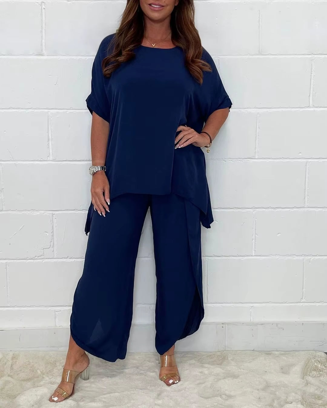 Chic Flow: Summer Elegance Two-Piece Set for Modern Women