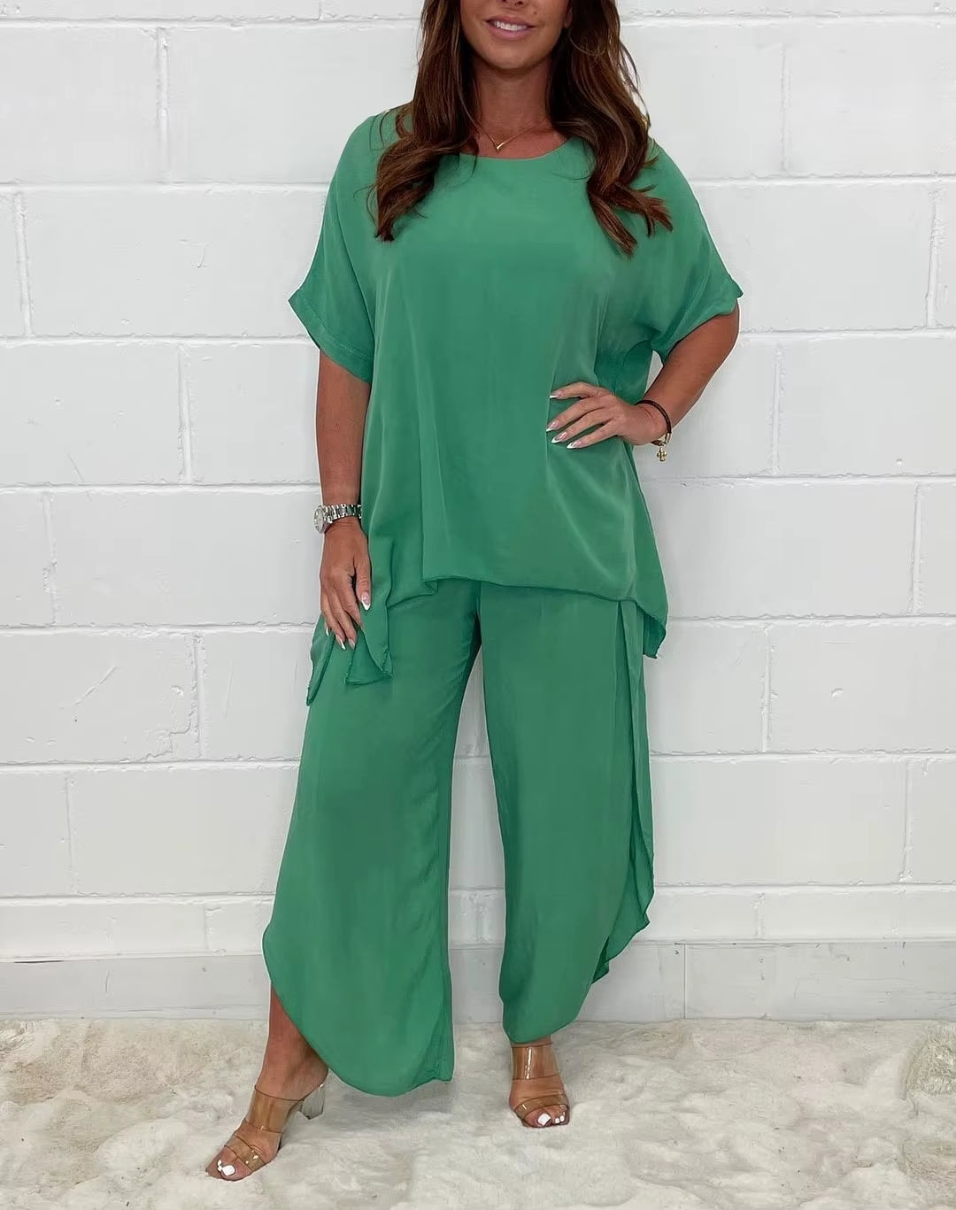 Chic Flow: Summer Elegance Two-Piece Set for Modern Women